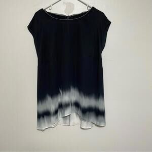 SIMPLY VERA VERA WANG Black Ombré Blouse Size 0X